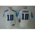 nike youth nfl jerseys tennessee titans #10 jake locker white[nike limited]