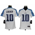 nike youth nfl jerseys tennessee titans #10 jake locker white[nike]