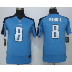nike youth nfl jerseys tennessee titans #8 mariota blue[nike limited][mariota]