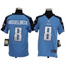 nike youth nfl jerseys tennessee titans #8 matt hasselbeck blue[nike]