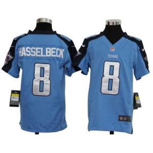 nike youth nfl jerseys tennessee titans #8 matt hasselbeck blue[nike]