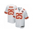 Men Nike Kansas City Chiefs #25 Kenneth Acker Game White NFL Jersey
