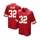 Men's Kansas City Chiefs #32 Marcus Allen Game Red Team Color Football Jersey