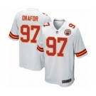 Men's Kansas City Chiefs #97 Alex Okafor Game White Football Jersey