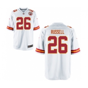 Men's Nike Kansas City Chiefs #26 KeiVarae Russell Game White NFL Jersey