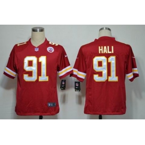 nike jerseys kansas city chiefs #91 hali red[game]