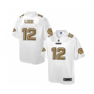 nike nfl jerseys kansas city chiefs #12 luck Pro Line White[game][luck]