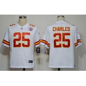 nike nfl jerseys kansas city chiefs #25 jamaal charles white[game]