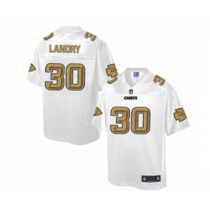 nike nfl jerseys kansas city chiefs #30 landry Pro Line White[game]