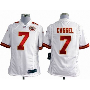 nike nfl jerseys kansas city chiefs #7 cassel white[game]