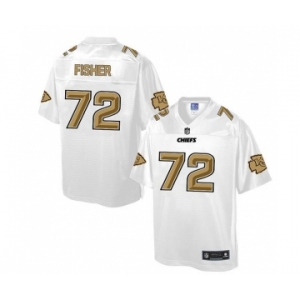 nike nfl jerseys kansas city chiefs #72 fisher Pro Line White[game]