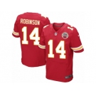 Men Nike Kansas City Chiefs #14 Demarcus Robinson Elite Red Team Color NFL Jersey