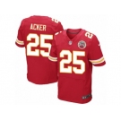 Men Nike Kansas City Chiefs #25 Kenneth Acker Elite Red Team Color NFL Jersey