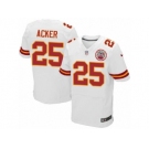 Men Nike Kansas City Chiefs #25 Kenneth Acker Elite White NFL Jersey