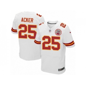 Men Nike Kansas City Chiefs #25 Kenneth Acker Elite White NFL Jersey