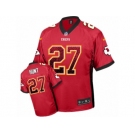 Men Nike Kansas City Chiefs #27 Kareem Hunt Elite Red Drift Fashion NFL Jersey