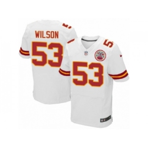 Men Nike Kansas City Chiefs #53 Ramik Wilson Elite White NFL Jersey