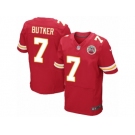 Men Nike Kansas City Chiefs #7 Harrison Butker Elite Red Team Color NFL Jersey