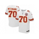 Men Nike Kansas City Chiefs #70 Bryan Witzmann Elite White NFL Jersey