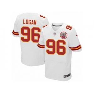 Men Nike Kansas City Chiefs #96 Bennie Logan Elite White NFL Jersey