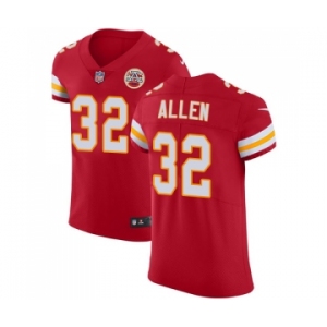 Men's Kansas City Chiefs #32 Marcus Allen Red Team Color Vapor Untouchable Elite Player Football Jersey