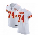 Men's Kansas City Chiefs #74 Martinas Rankin White Vapor Untouchable Elite Player Football Jersey