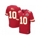 Men's Nike Kansas City Chiefs #10 Tyreek Hill Elite Red Team Color NFL Jersey