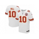 Men's Nike Kansas City Chiefs #10 Tyreek Hill Elite White NFL Jersey