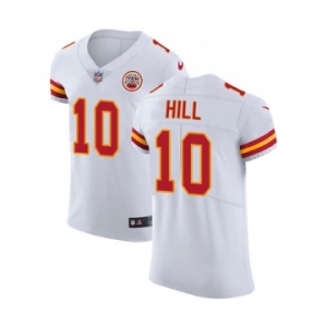 Men's Nike Kansas City Chiefs #10 Tyreek Hill White Vapor Untouchable Elite Player NFL Jersey