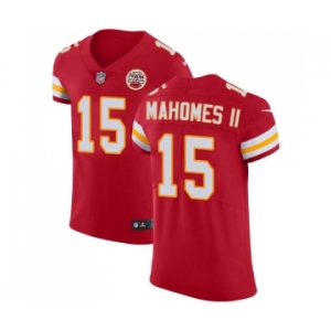 Men's Nike Kansas City Chiefs #15 Patrick Mahomes II Red Team Color Vapor Untouchable Elite Player NFL Jersey