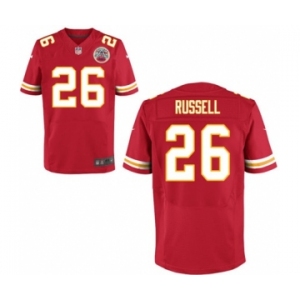 Men's Nike Kansas City Chiefs #26 KeiVarae Russell Elite Red Team Color NFL Jersey