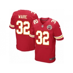 Men's Nike Kansas City Chiefs #32 Spencer Ware Elite Red Team Color NFL Jersey