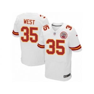 Men's Nike Kansas City Chiefs #35 Charcandrick West Elite White NFL Jersey