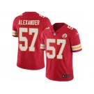 Men's Nike Kansas City Chiefs #57 D.J. Alexander Elite Red Rush NFL Jersey