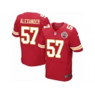 Men's Nike Kansas City Chiefs #57 D.J. Alexander Elite Red Team Color NFL Jersey