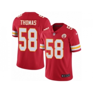 Men's Nike Kansas City Chiefs #58 Derrick Thomas Elite Red Rush NFL Jersey