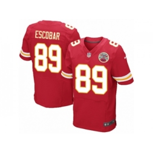 Men's Nike Kansas City Chiefs #89 Gavin Escobar Elite Red Team Color NFL Jersey