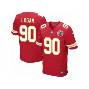 Men's Nike Kansas City Chiefs #90 Bennie Logan Elite Red Team Color NFL Jersey