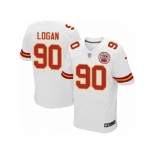 Men's Nike Kansas City Chiefs #90 Bennie Logan Elite White NFL Jersey