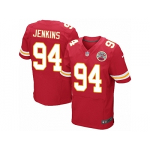 Men's Nike Kansas City Chiefs #94 Jarvis Jenkins Elite Red Team Color NFL Jersey