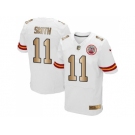 Nike Kansas City Chiefs #11 Alex Smith White Men's Stitched NFL Elite Gold Jersey