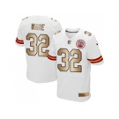 Nike Kansas City Chiefs #32 Spencer Ware White Men's Stitched NFL Elite Gold Jersey