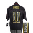 nike nfl jerseys kansas city chiefs #11 smith black[Elite lights out signature]