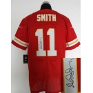 nike nfl jerseys kansas city chiefs #11 smith red[Elite signature]