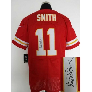 nike nfl jerseys kansas city chiefs #11 smith red[Elite signature]