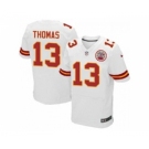 nike nfl jerseys kansas city chiefs #13 deanthony thomas white[Elite]