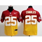 nike nfl jerseys kansas city chiefs #25 jamaal charles red-yellow[Elite drift fashion][second version]