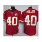 nike nfl jerseys kansas city chiefs #40 hillis red[elite]