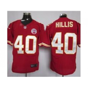 nike nfl jerseys kansas city chiefs #40 hillis red[elite]
