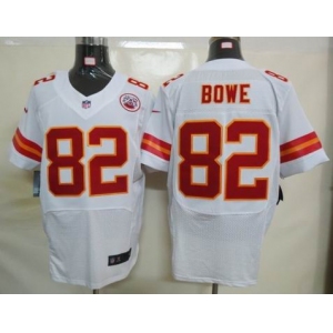 nike nfl jerseys kansas city chiefs #82 bowe white[elite]